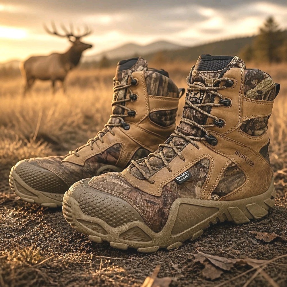 IRISH SETTER Mens Camo Print ScentBan Boots 2868 US Size 12